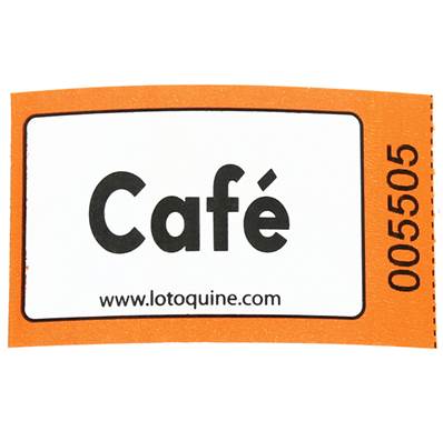ROULEAU DE 1000 TICKETS CAFE