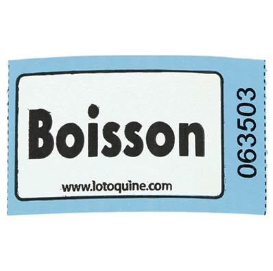 ROULEAU DE 1000 TICKETS BOISSON